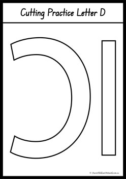 Alphabet Cut And Paste Letters D