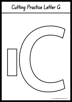 Alphabet Cut And Paste Letters G