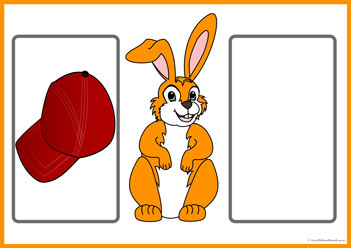 Bunny Picture 25,  alphabet picture letter match, matching picture and letters worksheets. alphabet worksheets for preschool, letter printables for kindergarten, letter matching skills for children,