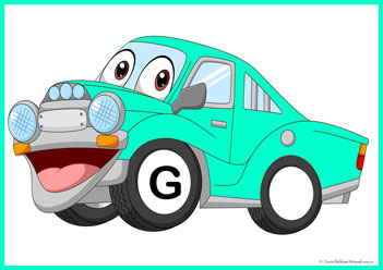 Car Wheels Alphabet Match G