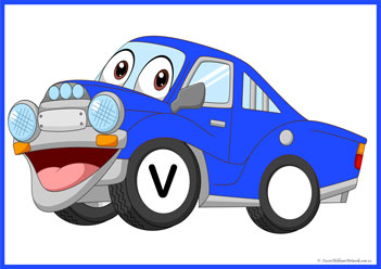Car Wheels Alphabet Match V