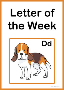 Letter Of The Week D, alphabet letters