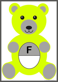 Teddy Alphabet Matching F