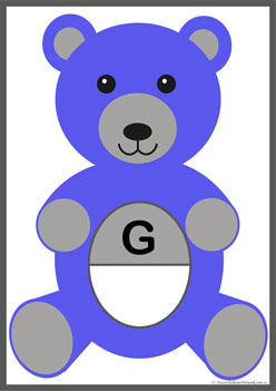 Teddy Alphabet Matching G