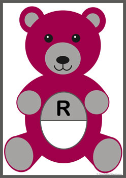 Teddy Alphabet Matching R