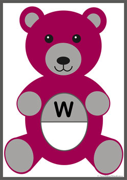 Teddy Alphabet Matching W