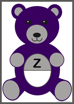 Teddy Alphabet Matching Z