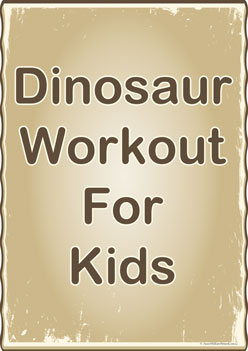 Dinosaur Workout Posters 1