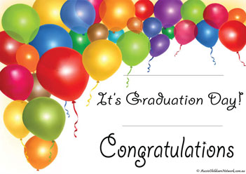 Balloon Congrats Certificate