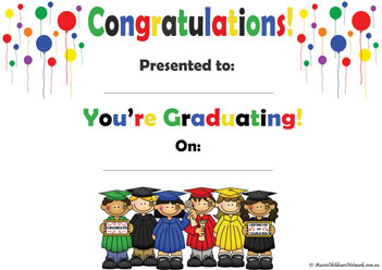Graduation Kids Toddler Certificate