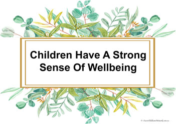 Mtop Main Outcomes 3 Children Have A Strong Sense Of Wellbeing display posters oosh services