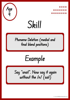 Developmental Sequence Of Phonological Skills 7