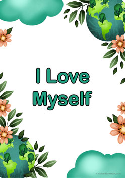 Positive Affirmations Green Posters, Positive Affirmations for kids