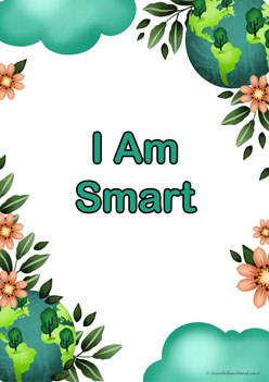 Positive Affirmations Green Posters 12, Positive Affirmations for teachers