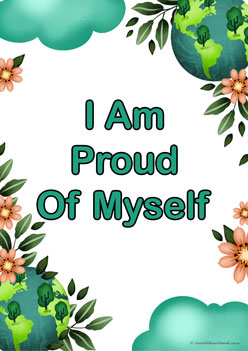 Positive Affirmations Green Posters 2, Positive Affirmations for Students