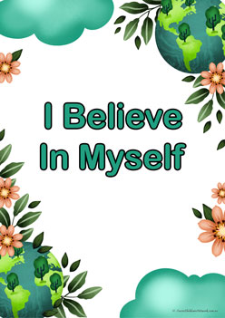 Positive Affirmations Green Posters 8, Positive Affirmations workplace