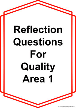 Reflection Question Posters Standard 1