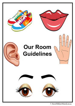 Room Guidelines, behaviour management display