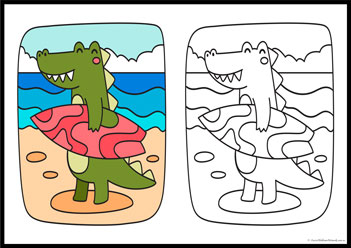 Matching Colours Colouring Pages 3, colour matching