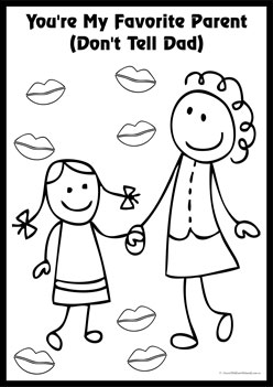 Mothers Day Colouring Pages 9, handmade mothers day cards