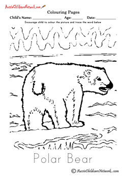 colouring pages Polar Bears