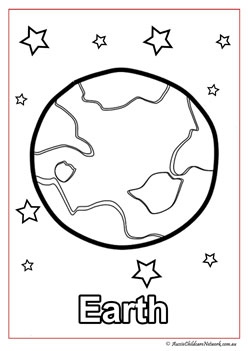earth space colouring pages solar system planet colouring worksheets