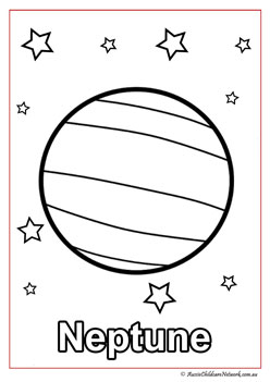 neptune space colouring pages solar system planet colouring worksheets