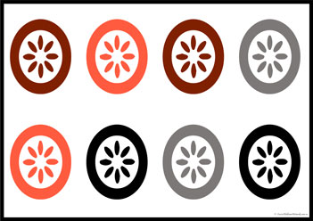 Car Wheel Colour Match All1,  colour matching worksheets for children, preschool learning colours printables, recognising colour worksheets, car theme colour printables