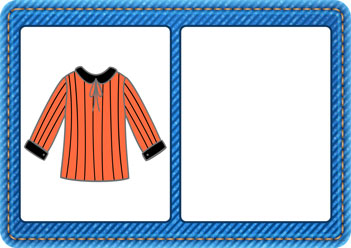 Pyjama Colour Matching Orange, matching colours for preschoolers