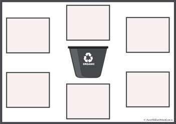 Garbage Recycle Bins Matching 6