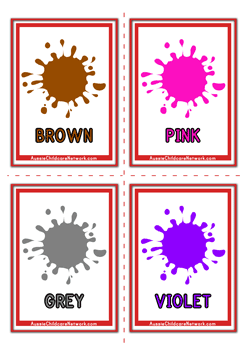 color flash cards color flash cards printable