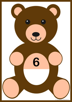 Teddy Dot Counting 6