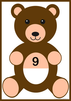 Teddy Dot Counting 9