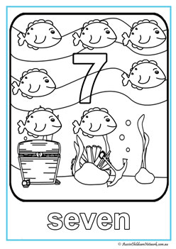 Ocean Number Colouring Seven