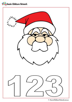Santa Counting Worksheet