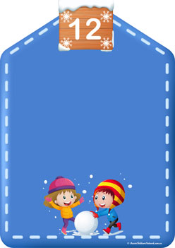 Snow Flakes Counting 12, snowflakes counting for preschoolers