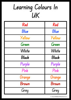 Colours In Different Languages Uk