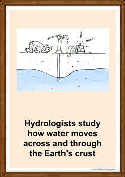 Hydrologist poster for children