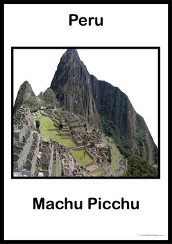 Wonders Of The World Posters - Peru, seven new wonders of the world display posters, classroom display posters, peru posters