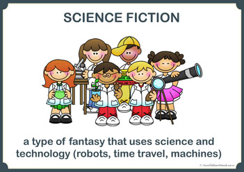 Story Genre Posters Informational 3, science fiction genre poster