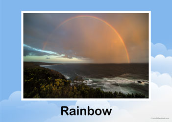 Types Of Weather Rainbow, weather theme