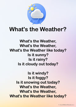Weather Songs for children