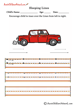 horizontal Lines Worksheets and Printables