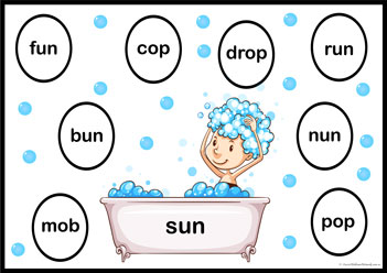 Rhyme Bubbles 17, word families