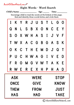 first grade high frequency word list