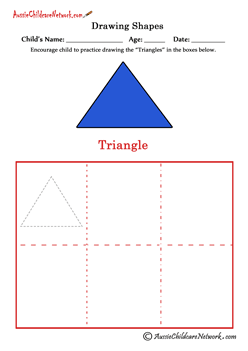 how to draw shapes TRIANGLES