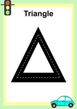 Road Shapes Triangle, 2d shapes