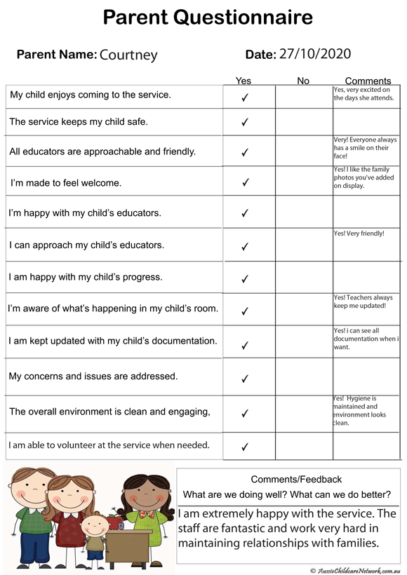 Sample Parent Survey Forms HotPicture
