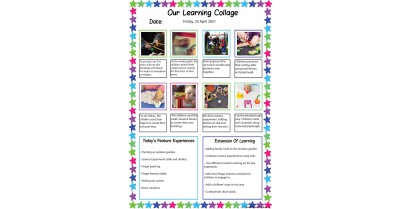 Our Learning Collage Template