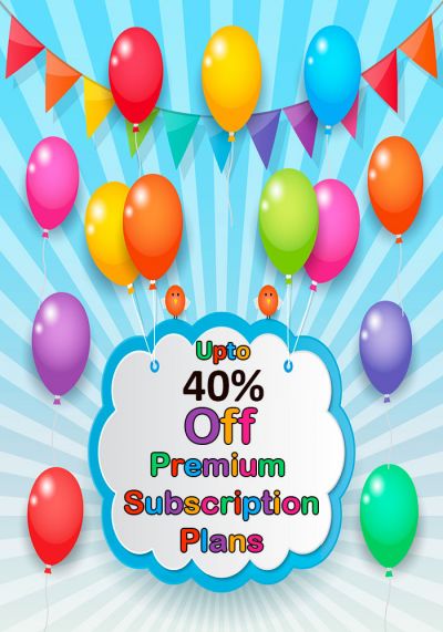 Upto 40% Off Premium Subscription Plans